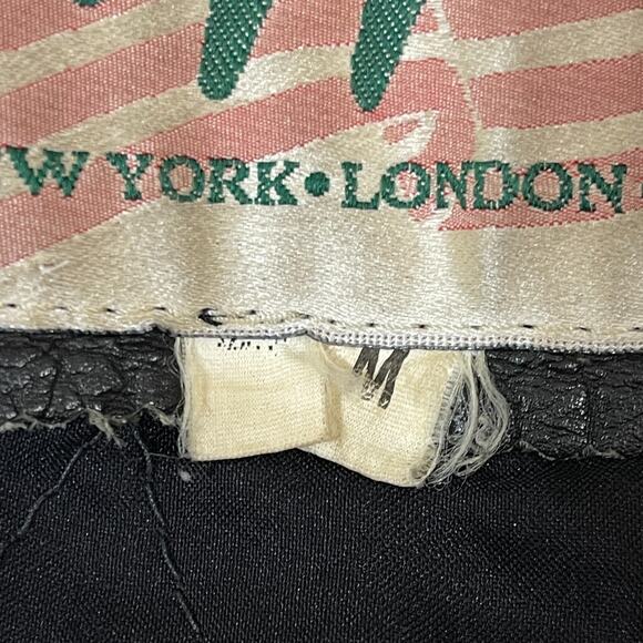 Ripples Jacket Mens Size M Vintage 90s Distressed Leather Punk Motorcycle Heavy - Picture 3 of 9